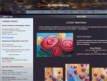 Tablet Screenshot of kristinmorrisart.com